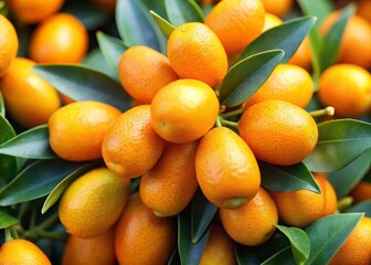 kumquat isolated on white background