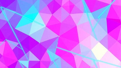 Obraz premium Abstract purple geometric background with triangles and mosaic patterns