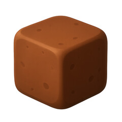 CubeShaped Chocolate Candy Treat