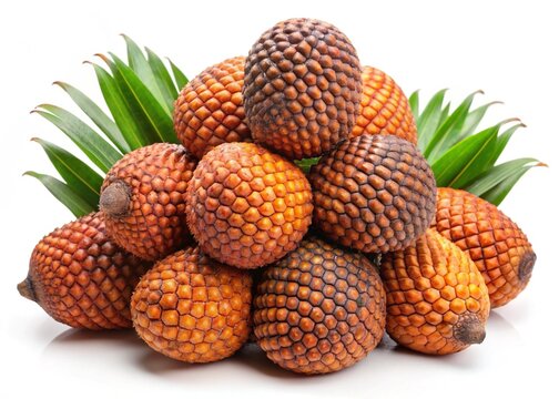  moriche palm fruit isolated on white background