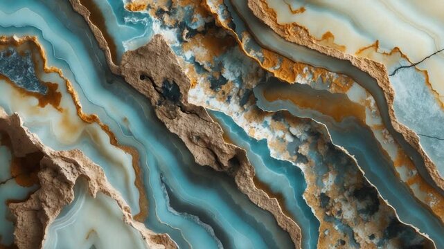 Aqua Color Marble Texture with High Gloss and High-Resolution Surface Design Applicable for Slab Marble Background.