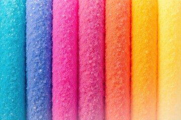 Single, brightly colored fabric flap isolated on pure white background , photography, textile, bend