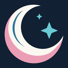 Moon Beauty Logo - Elegant Lunar Branding Vector