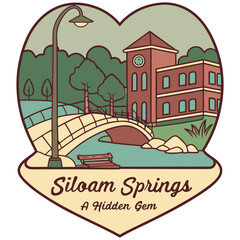 Fototapeta premium Siloam Springs Arkansas A Hidden Gem