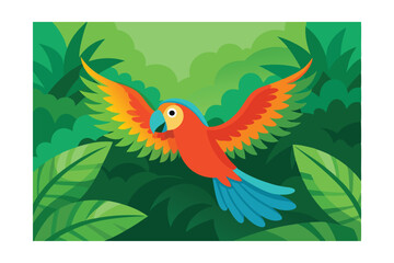 Naklejka premium vector illustration of a bird