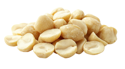 Delicious hazelnuts cut out on white background PNG
