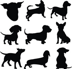 Dog Vector classic black