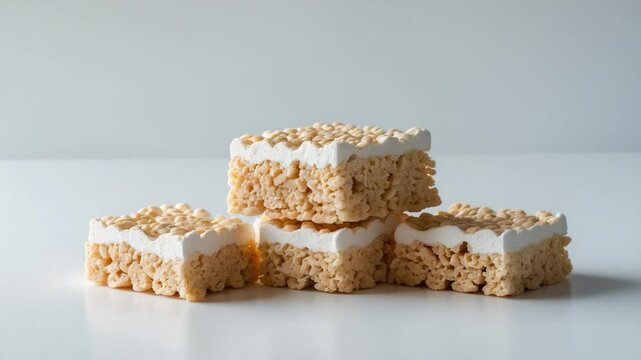 Marshmallow square bar on white