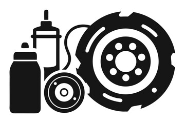 vector illustration of a tractor