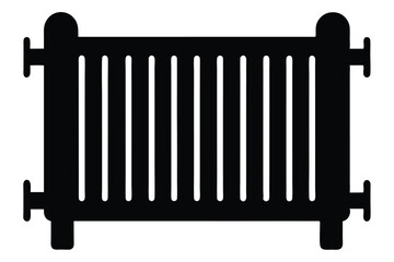 radiator on white background
