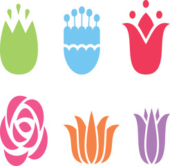 set of hand icons vector