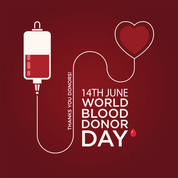 World blood donor day background vector illustration 