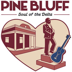 Obraz premium Pine Bluff Arkansas Soul of The Delta