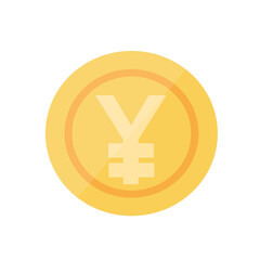 Fototapeta premium yen sign icon gold