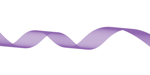 Abstract Flowing Wave Lines on White. Smooth Fluid Lines Abstract Art for background