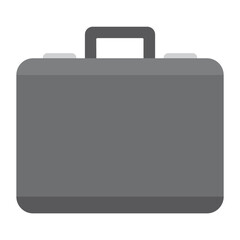 black suitcase isolated on white