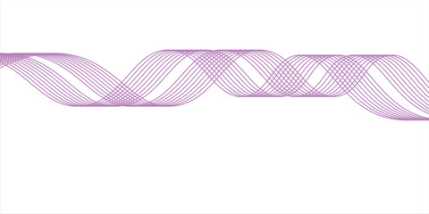 Abstract Flowing Wave Lines on White. Smooth Fluid Lines Abstract Art for background