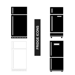 refrigerator, Fridge icon symbol and sign. Electronic equipment line art silhouette vector illustration.