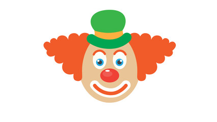 clown with red balloon