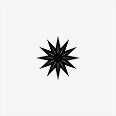 Starburst Decoration Vector Art Silhouette Design