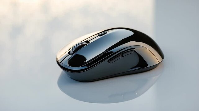 Side view of a computer mouse