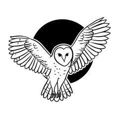 barn owl silhouette (11)