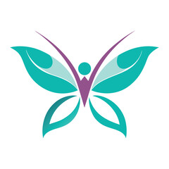 Logotipo de Borboleta Estilizada