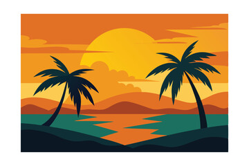 tropical beach background