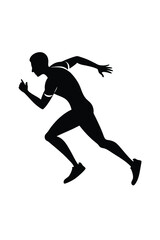 Soccer Player Preparing to Kick Ball Silhouette