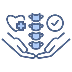 Chiropractic Blue Icon
