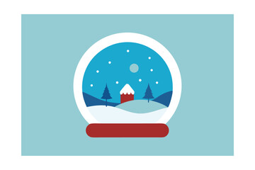 christmas card with christmas tree