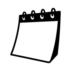 Stylized calendar vector illustration for scheduling and planning purposes design