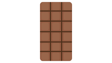 chocolate bar on white background