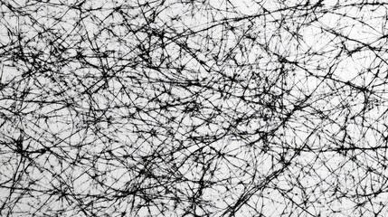 Abstract black and white textured design.