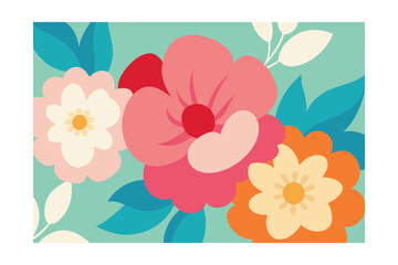 floral background with flowers
