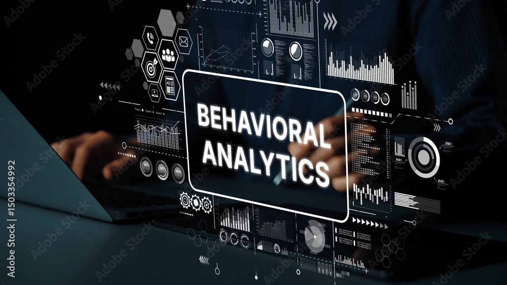 Poster insights into behavioral analytics with data visualization and technology integration in modern busi