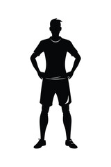 Martial Artist Performing Kick Silhouette