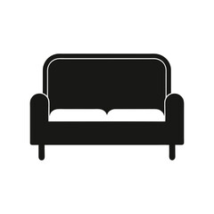 modern sofa isolated on white background