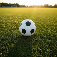 Obraz premium soccer ball on grass
