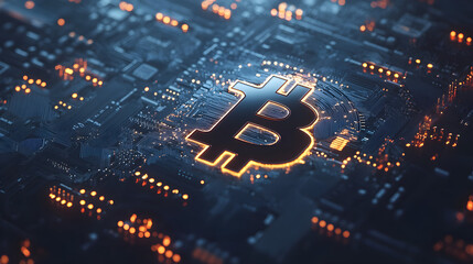 Bitcoin P2P trading interface, sleek modern blockchain UI, glowing accents, isolated