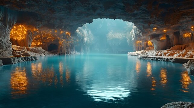Immersive Glowing Cave Illumination in Waitomo: A Nocturnal Journey Through Mystical Waikato Landscapes in New Zealand