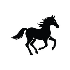 black horse vector illustration