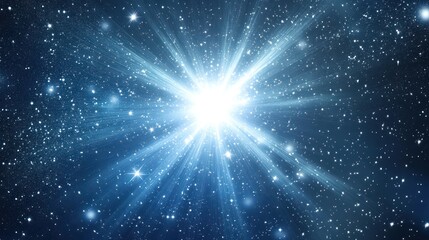 Radiant starburst in deep space