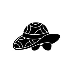 creative details Outline 
hat and glasses icon sign vector