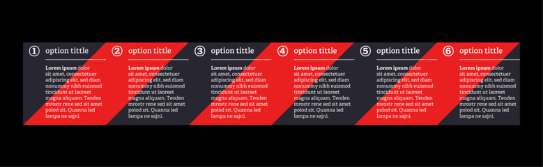 Very simply infographic design with 6 options or steps. Infographics for business concept.