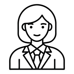 business man vector illustration isolated icon on white background