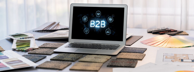 Business person navigates B2B landscape, harness technology to enhance business-to-business...