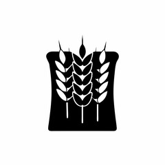 creative and simple minimal details Outline silhouette wheat products icon