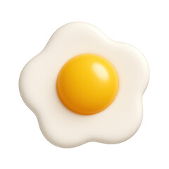 3D Render of a SunnySide Up Egg