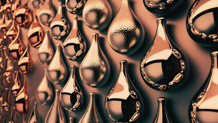 Abstract Sandy Liquid Art: Vibrant Metallic Orbs Desktop Wallpaper
